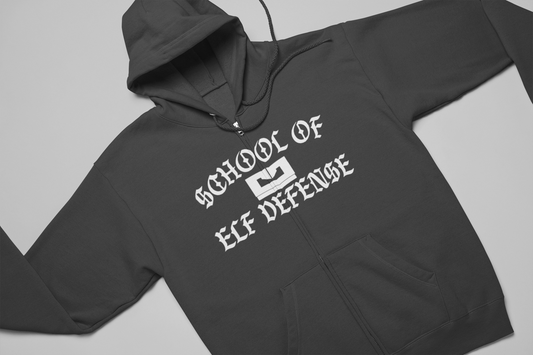 SCHOOL ELF DEFENSE ZIP UP